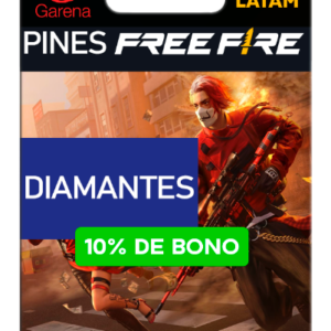 Pin free Fire LATAM Y USA