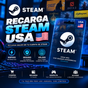 Recarga Steam USA 🇺🇸